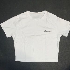 Alphalete Crop Short Sleeve T-Shirt. Medium. White. New. Never worn